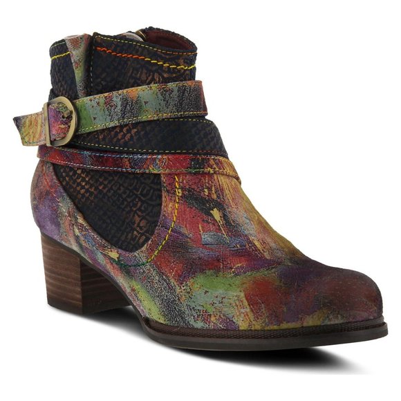 L’Artiste Shoes - L’Artiste Shazzam Colorful Leather Booties